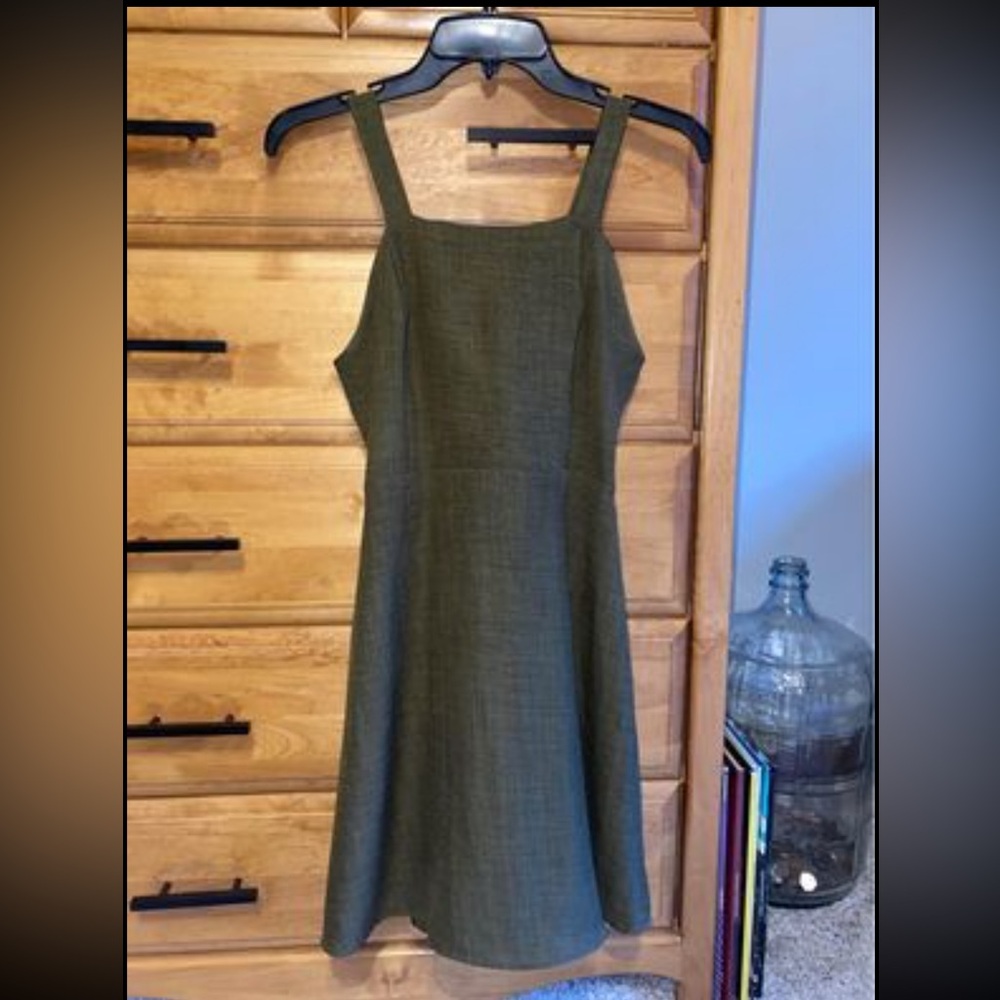 Altar’d State Green Linen Dress